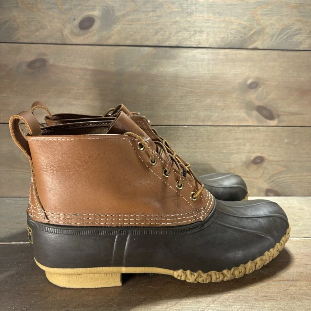 ll bean duck boots mens size 11 shoes brown hunting winter waterproof boots